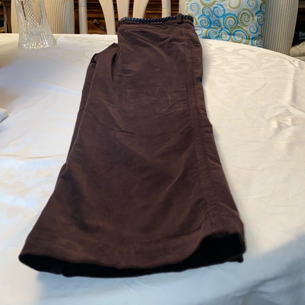 Lee corduroy brown jeans just below the belt is their name on them like new